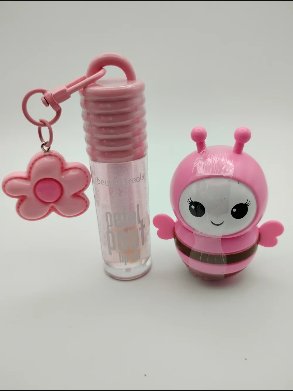 Petal Pout Pink Lip Oil By Beauty Treats & Bumblebee Lip Balm - Picture 4 of 4